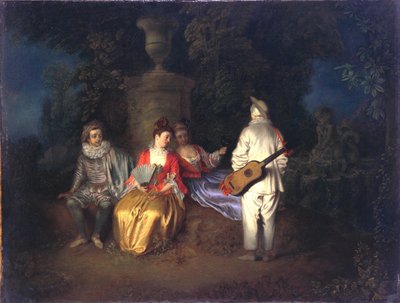 The Foursome by Jean Antoine Watteau